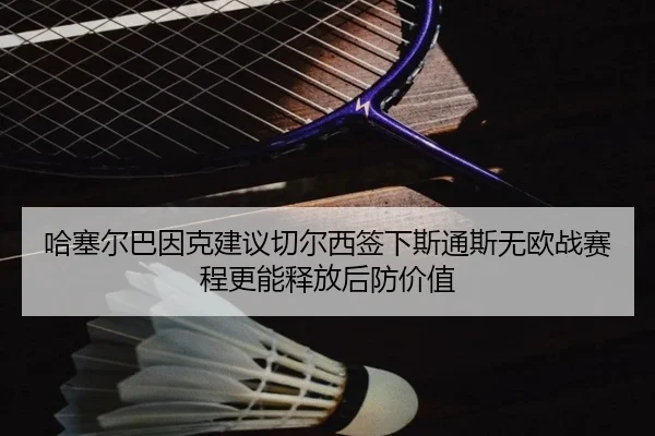 哈塞尔巴因克建议切尔西签下斯通斯无欧战赛程更能释放后防价值